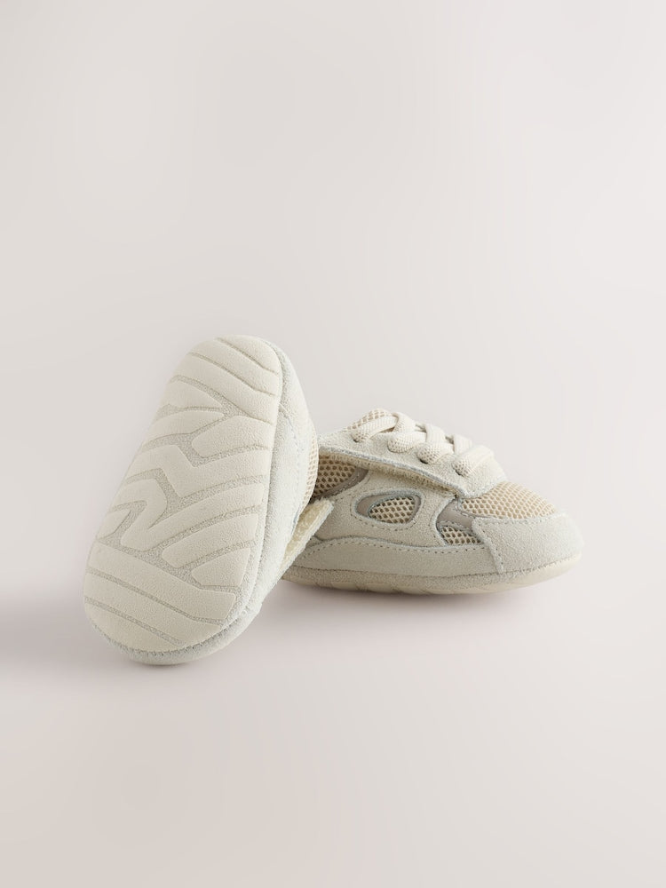 Neutral Touch Fastening Baby Trainers (0-2mths)
