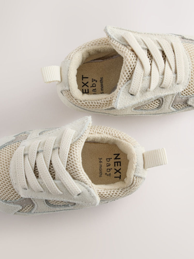 Neutral Touch Fastening Baby Trainers (0-2mths)