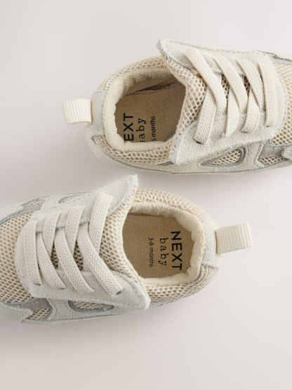 Neutral Touch Fastening Baby Trainers (0-2mths)