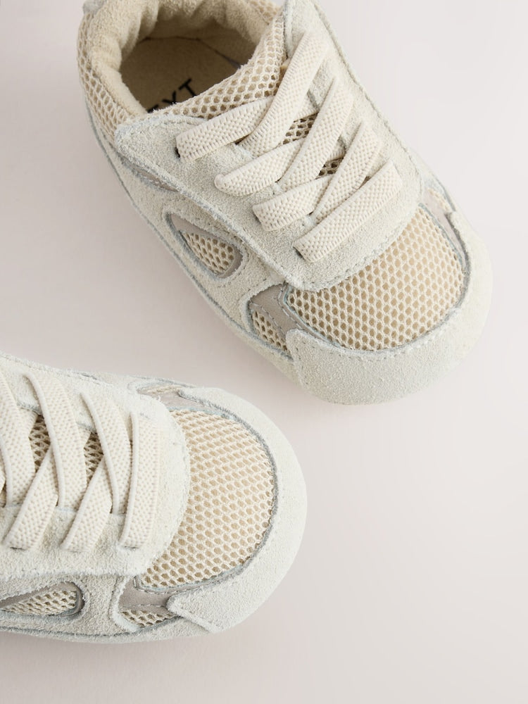 Neutral Touch Fastening Baby Trainers (0-2mths)