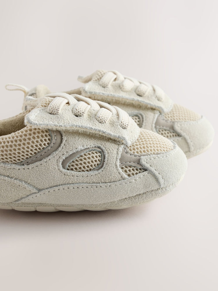 Neutral Touch Fastening Baby Trainers (0-2mths)