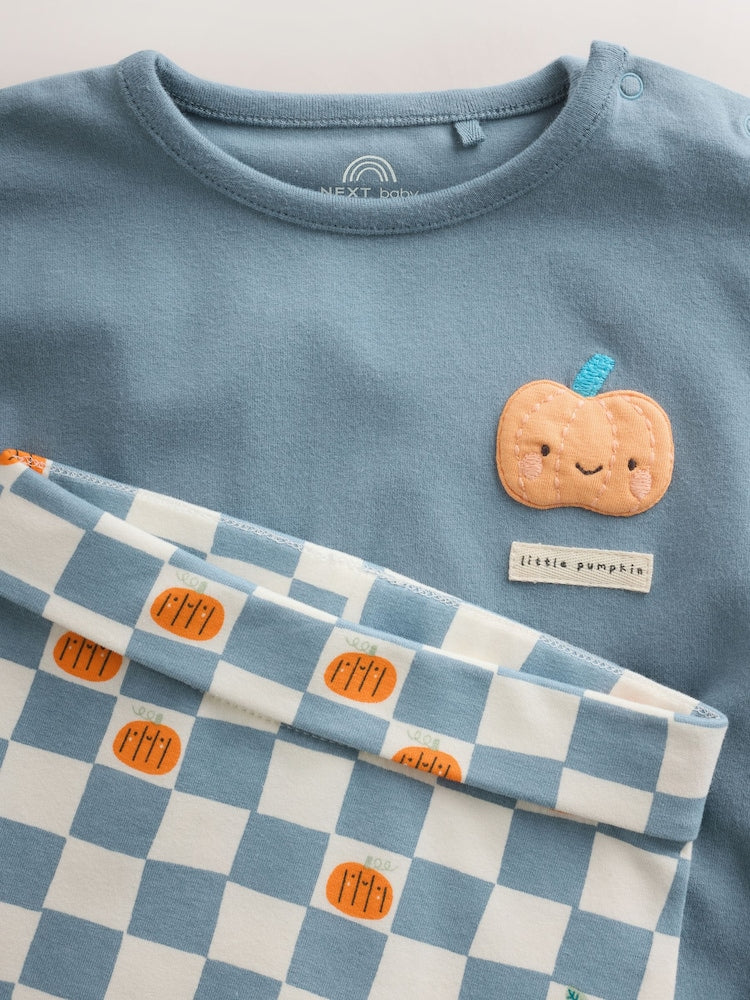 Blue Pumpkin Top and Legging Baby Set (0mths-2yrs)