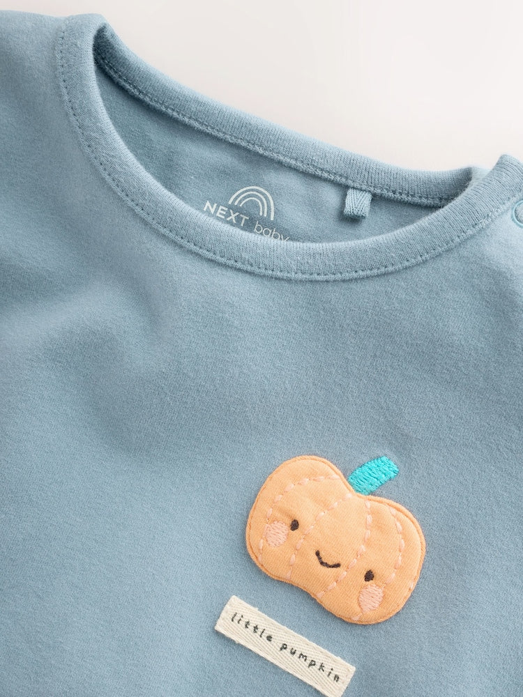 Blue Pumpkin Top and Legging Baby Set (0mths-2yrs)