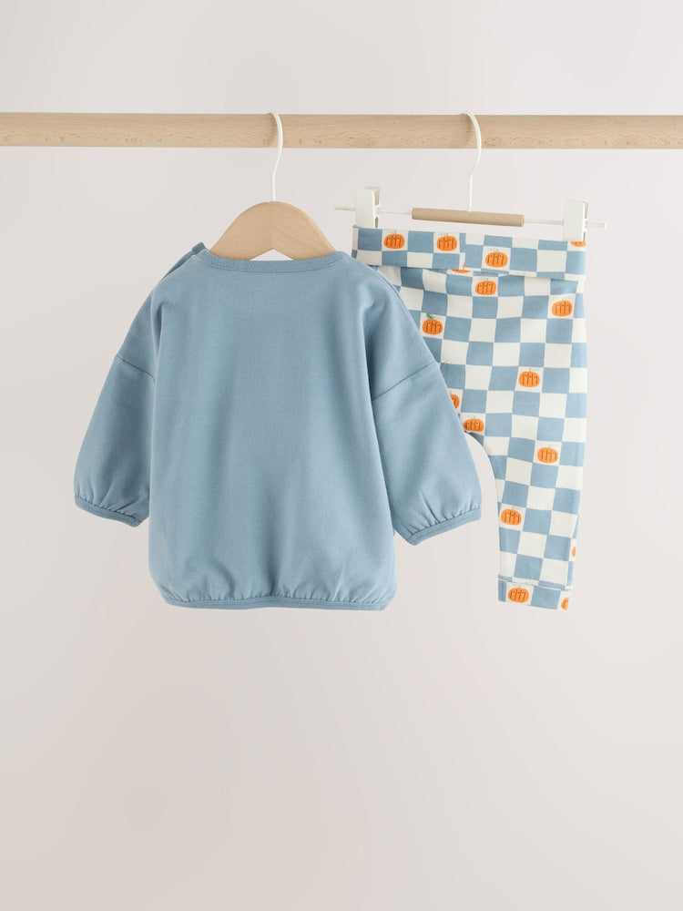 Blue Pumpkin Top and Legging Baby Set (0mths-2yrs)