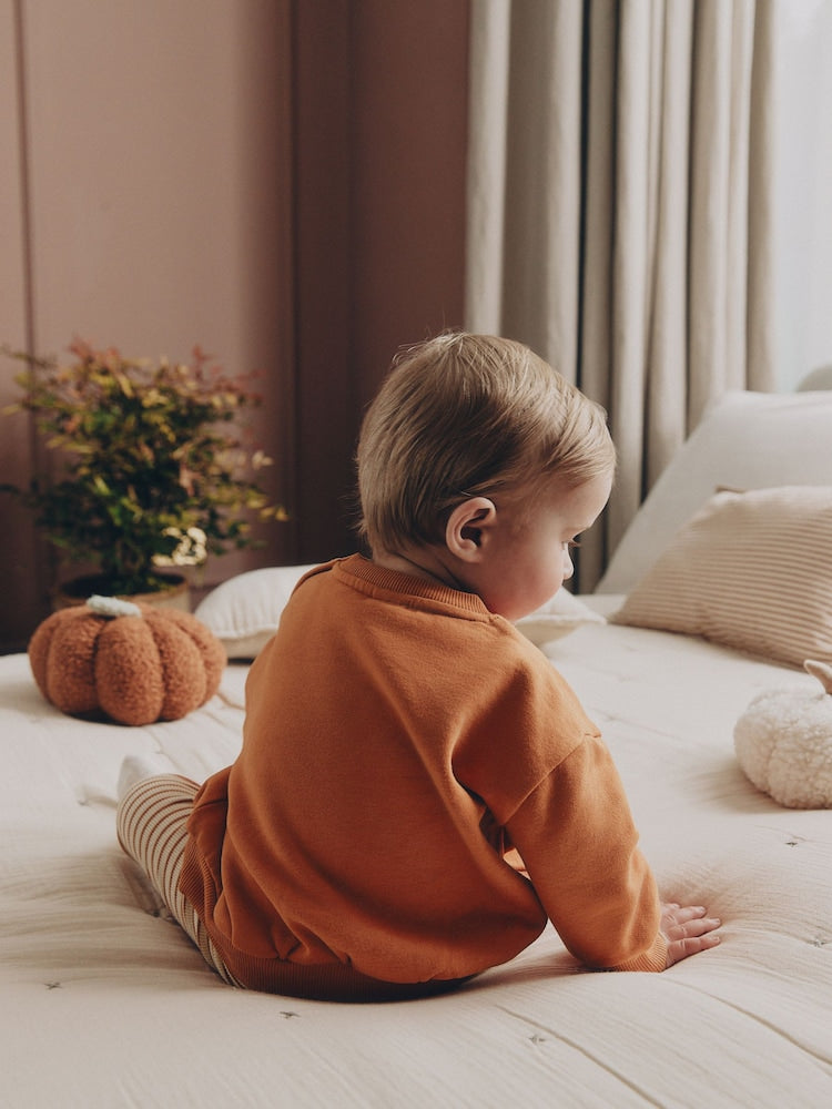 Orange Little Pumpkin Sweat and Legging Baby Set (0mths-2yrs)