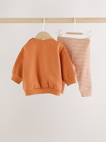 Orange Little Pumpkin Sweat and Legging Baby Set (0mths-2yrs)
