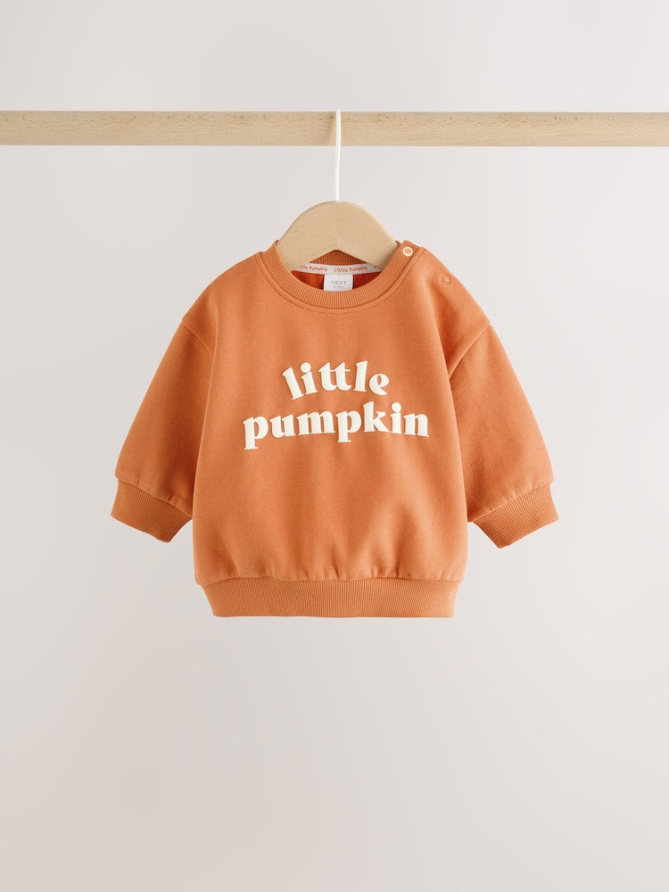 Orange Little Pumpkin Sweat and Legging Baby Set (0mths-2yrs)