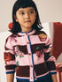 Pink and Red Christmas Cardigan (3-16yrs) - Size 3 Years (98cm) - Pink and Red Christmas