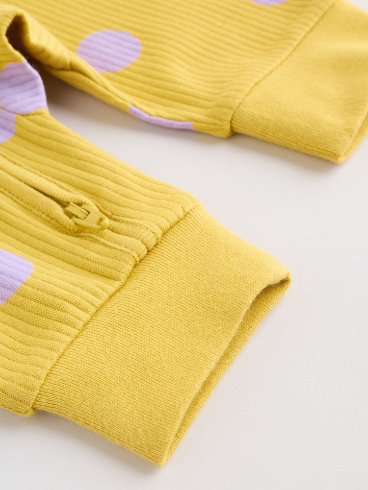 Bright Spot Two-Way Zip Baby Sleepsuits 4 Pack (0mths-3yrs)