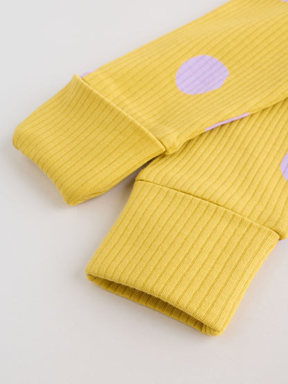 Bright Spot Two-Way Zip Baby Sleepsuits 4 Pack (0mths-3yrs)