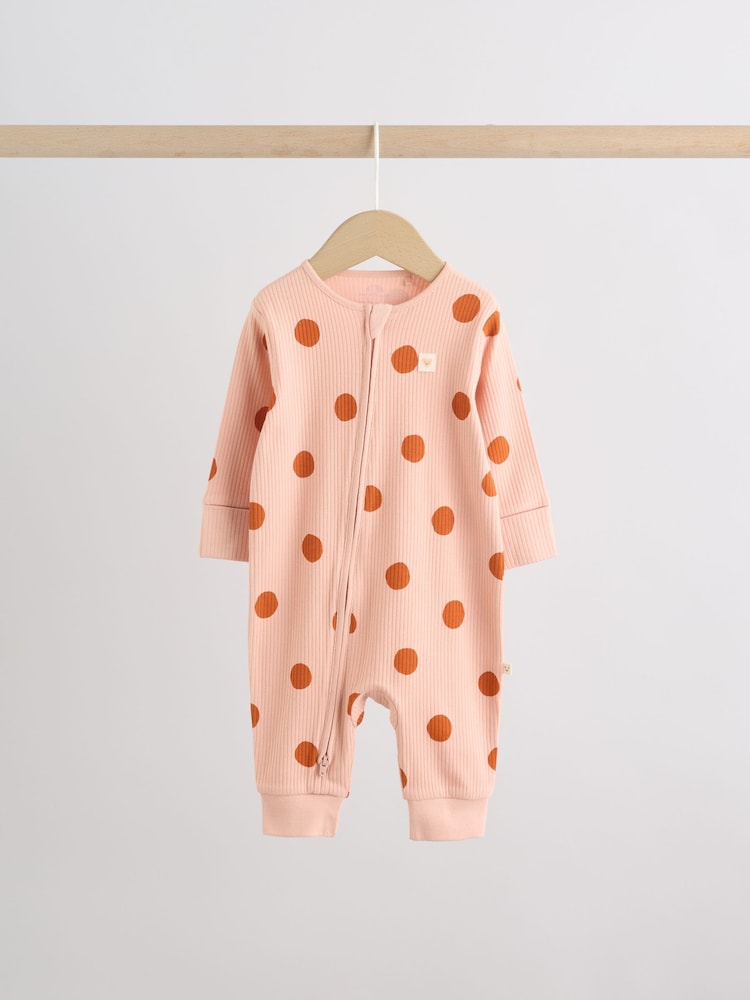 Bright Spot Two-Way Zip Baby Sleepsuits 4 Pack (0mths-3yrs)