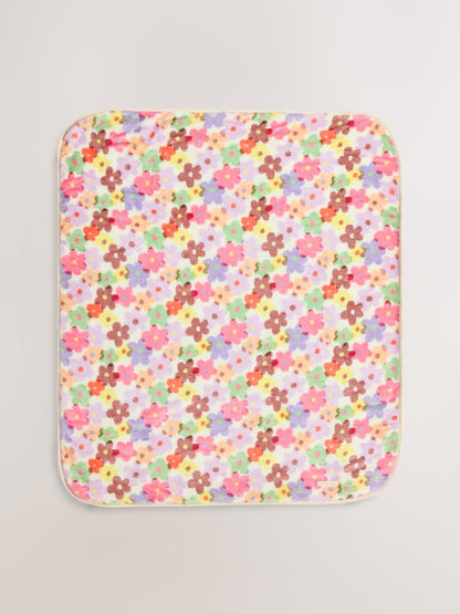 Floral Fleece Baby Blanket - Floral / Up to 1 Month (50-56cm)