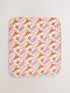 Floral Fleece Baby Blanket - Floral / Up to 1 Month (50-56cm)
