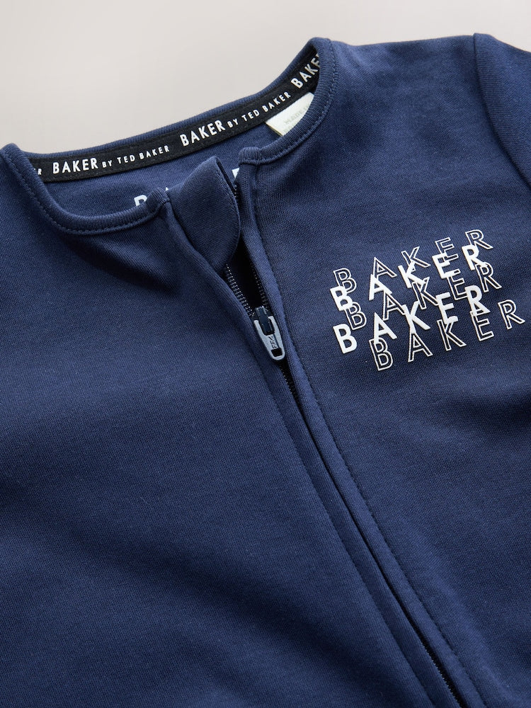 Baker by Ted Baker Blue Baker by Ted Baker 3 Pack Sleepsuits