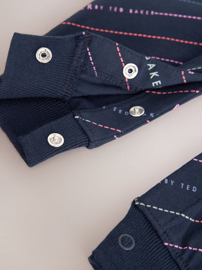 Baker by Ted Baker Navy All Over Print Polo Romper