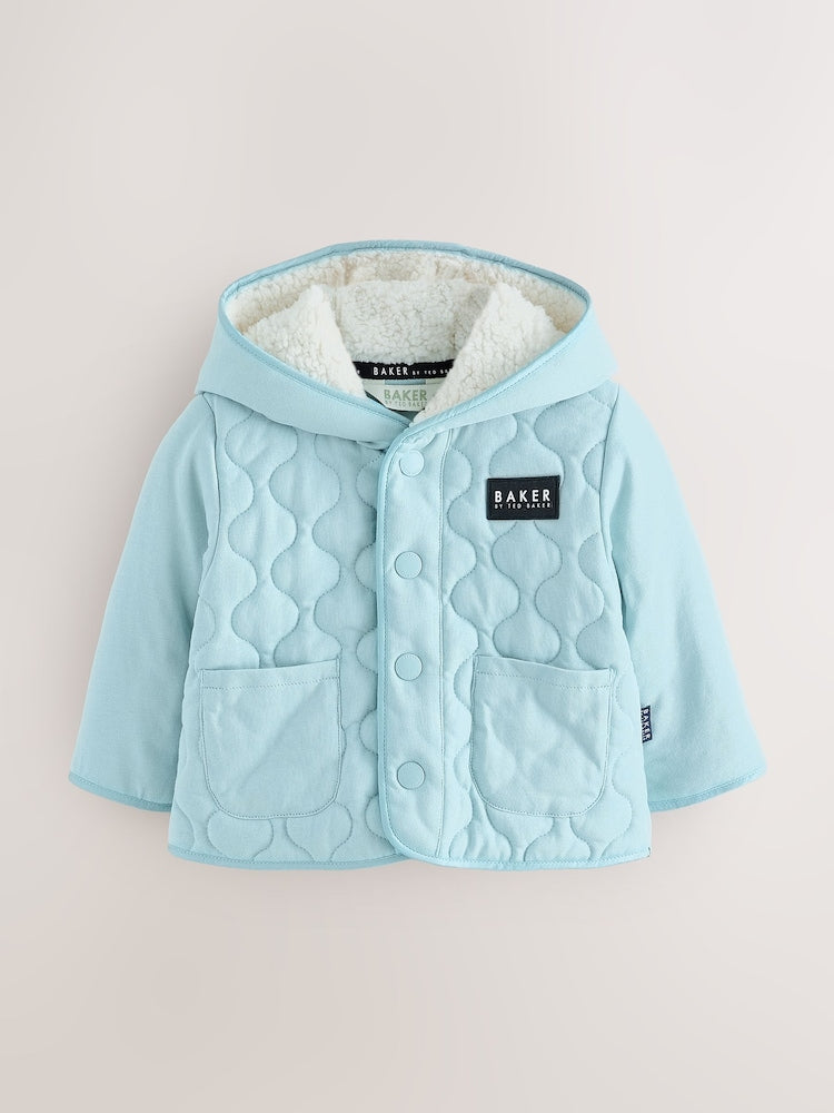 Baker by Ted Baker Green Quilted Jacket - Size Up To 3 Months (50 - 62cm) - Green Quilted