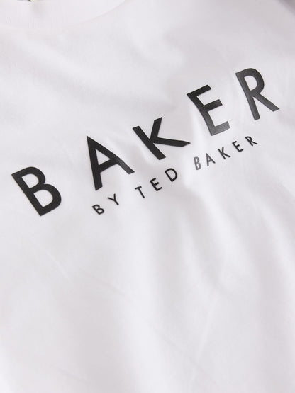 Baker by Ted Baker Black 3 Piece Varsity Hoodie T-Shirt and Joggers Set