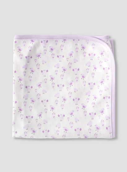 Juniors 5-Piece Girls Gift Set - Cotton - Sleepsuit, Blanket, Beanie Cap - Bird Print-baby-girls-clothing-setsandcoords-image-5