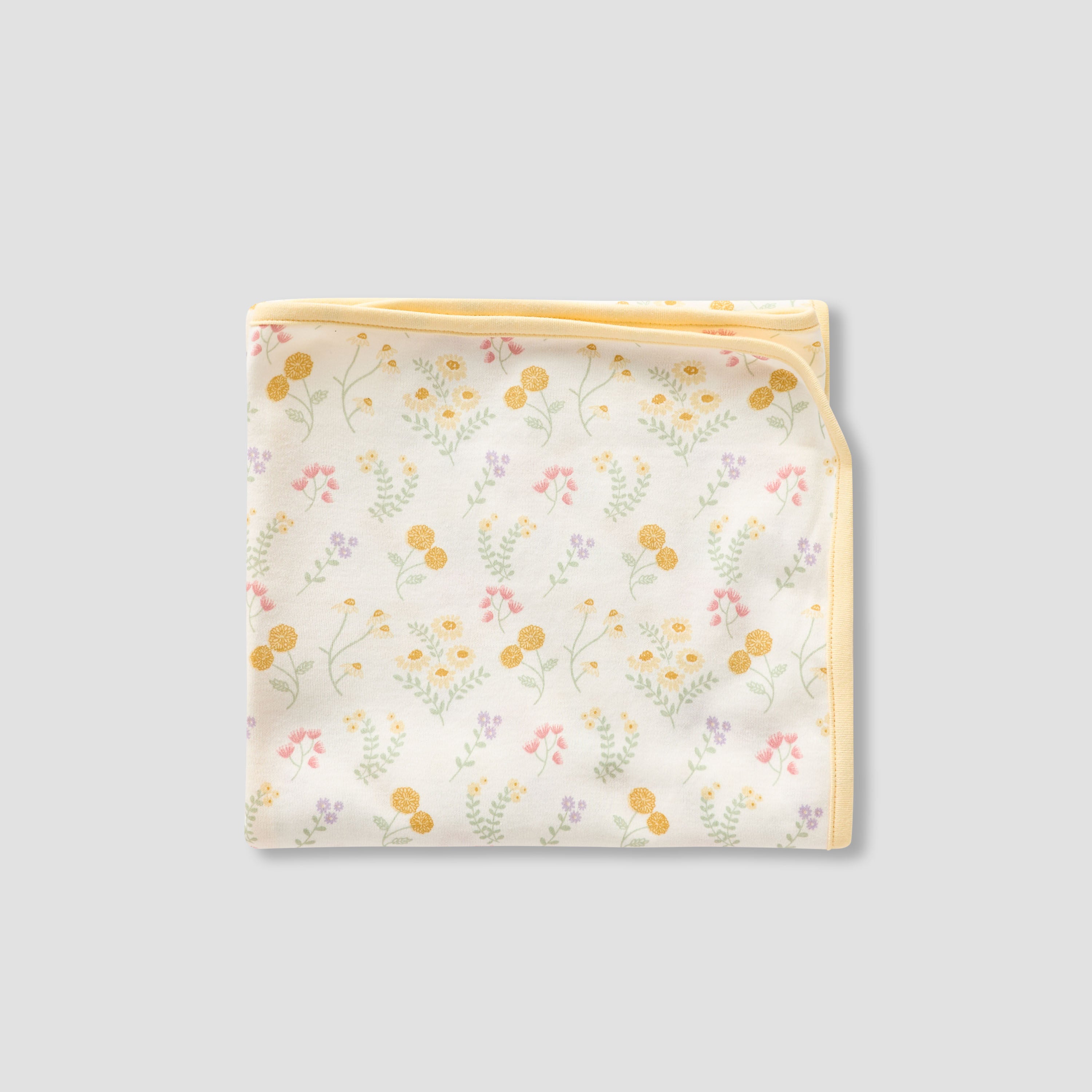 Juniors 5-Piece Girls Gift Set - Cotton - Sleepsuit, Blanket, Beanie, Hanger, Booties - Floral Print