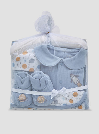 Set of 5 Juniors Clothing Gift Set with Planet Print-baby-boys-clothing-setsandcoords-image-1