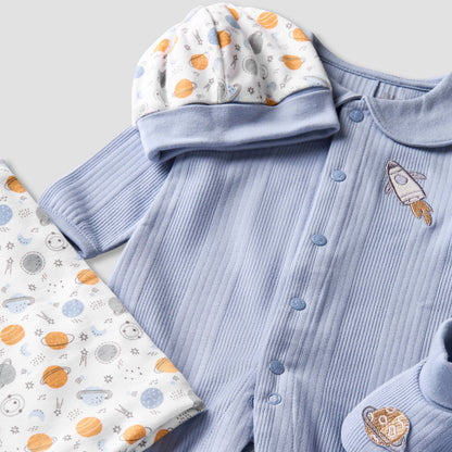 Set of 5 Juniors Clothing Gift Set with Planet Print
