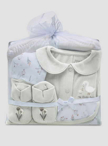 Set of 5 Juniors Clothing Gift Set with Duck Print-baby-girls-clothing-setsandcoords-image-1