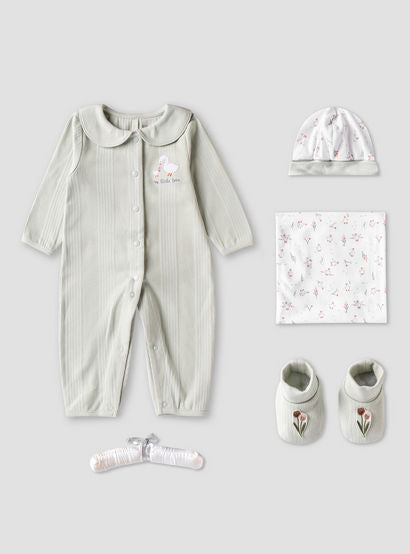 Set of 5 Juniors Clothing Gift Set with Duck Print-baby-girls-clothing-setsandcoords-image-2