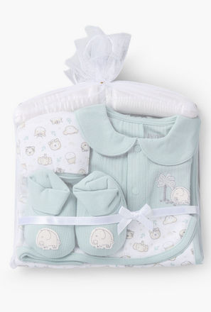 Set of 5 Juniors Clothing Gift Set with Elephant Print