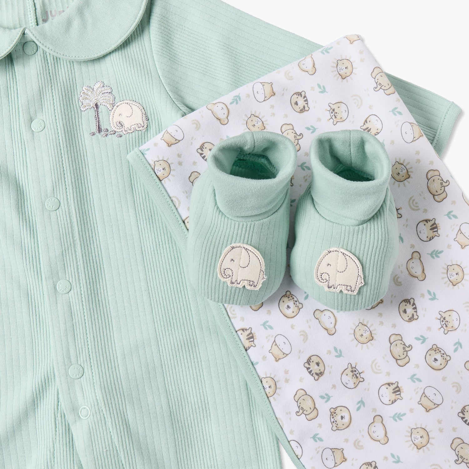 Set of 5 Juniors Clothing Gift Set with Elephant Print