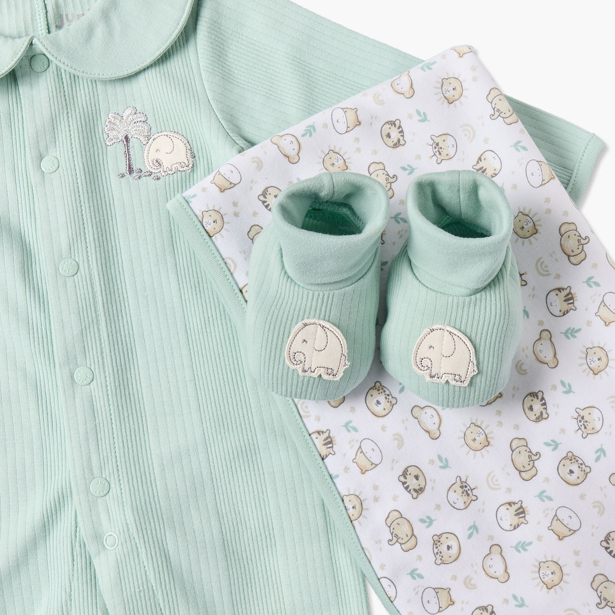 Set of 5 Juniors Clothing Gift Set with Elephant Print