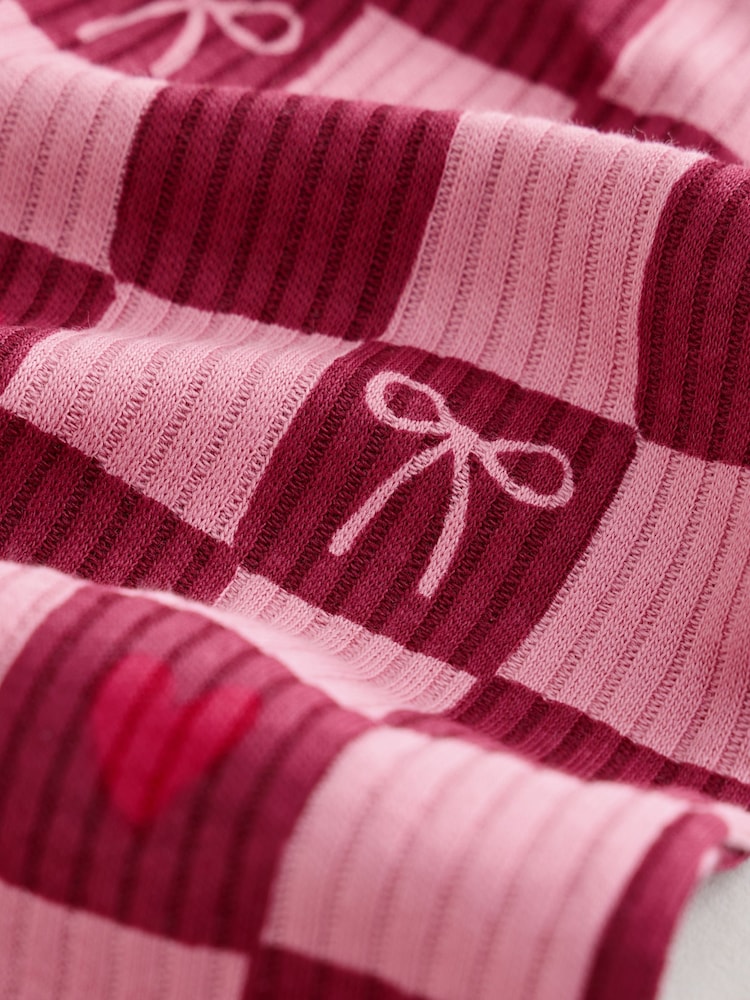 Berry Bow Two Way Zip Baby Sleepsuits 4 Pack (0mths-3yrs)