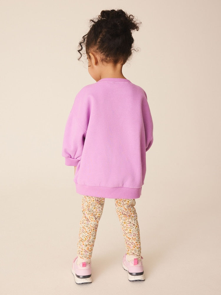 Purple Butterfly Sweatshirt and