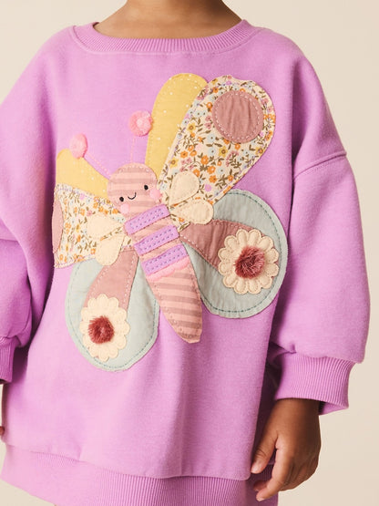 Purple Butterfly Sweatshirt and
