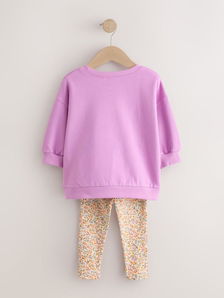 Purple Butterfly Sweatshirt and