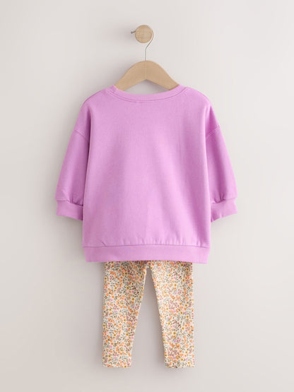 Purple Butterfly Sweatshirt and