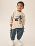 Neutral Crew Neck Joggers Set (3mths-7yrs) - Neutral Crew Neck / 12-18 Months (80-86cm)