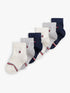 Tommy Hilfiger White Flag Socks 4 Pack - Size Newborn