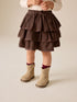 Chocolate Brown Cord Pullon Rara Skirt (3mths-7yrs) - 12-18 Months (80-86cm)