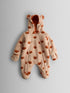JoJo Maman Bébé Orange Fox Cosy Borg Character Pramsuit - Size Newborn - Orange Fox