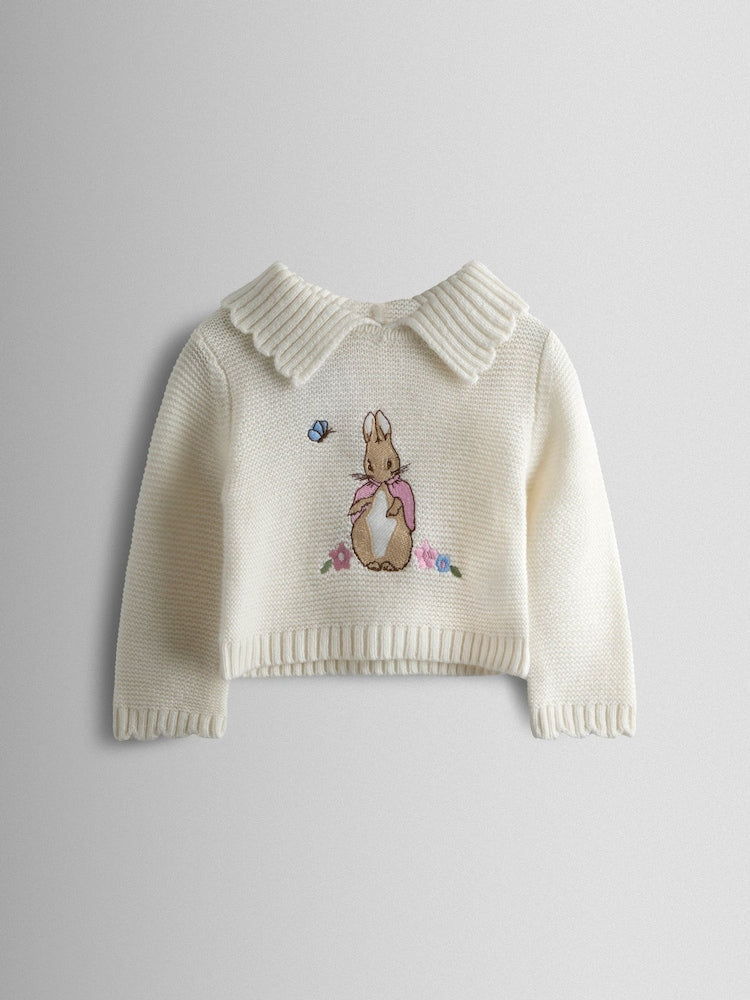JoJo Maman Bébé Cream Knit 3-Piece Set