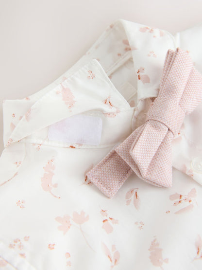Pink Waistcoat, Shirt, Shorts &amp; Tie Set (3mths-9yrs)