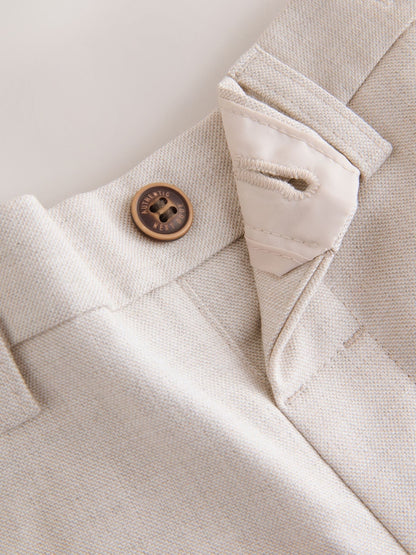 Neutral Waistcoat, Shirt, Shorts &amp; Tie Set (3mths-9yrs)