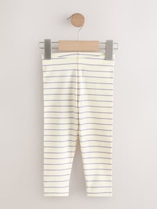 Oatmeal Cream Lace Trim Leggings (3mths-7yrs) - Size 3-6 Months (62-68cm)