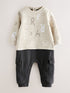 Baker by Ted Baker Letter Print Mockable Rompersuit
