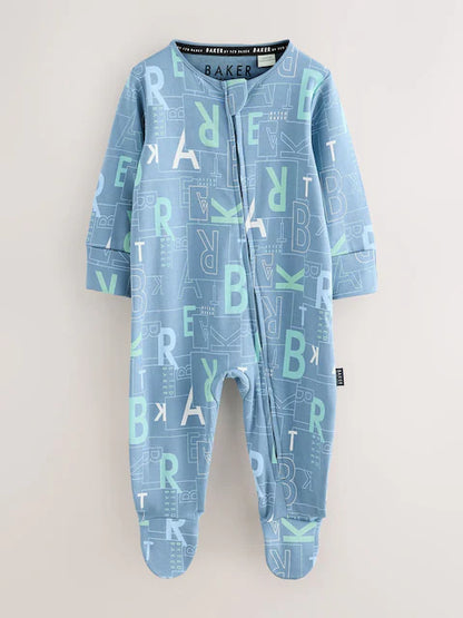 Baker by Ted Baker 3 Pack Sleepsuits