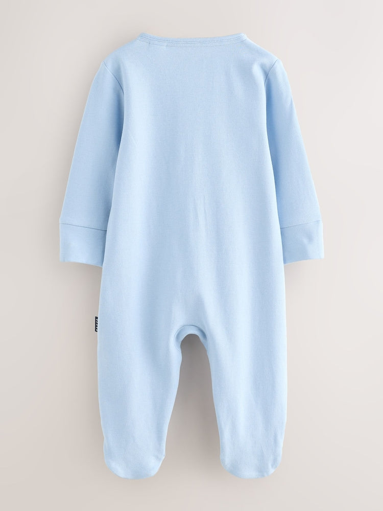 Baker by Ted Baker Blue/Green Baker by Ted Baker 3 Pack Sleepsuits