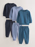 Blue Sweatshirts and Joggers Set 3 Pack (3mths-7yrs) - Blue / 12-18 Months (80-86cm)