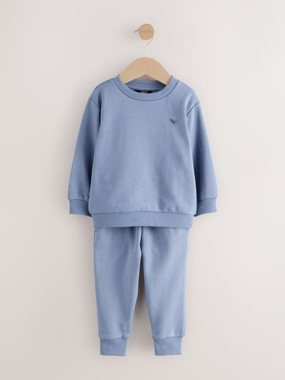 Light Blue Dino Logo Sweatshirt And Joggers Set (3mths-7yrs)