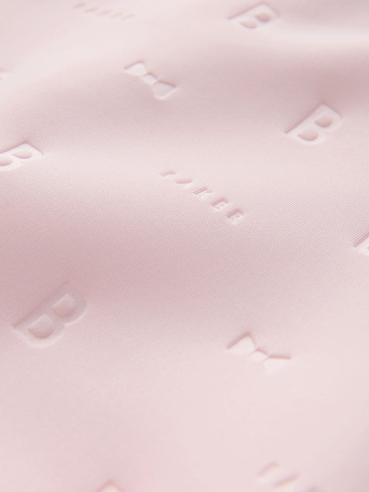 Baker by Ted Baker Pink Mesh Hem A-Line Scuba Dress