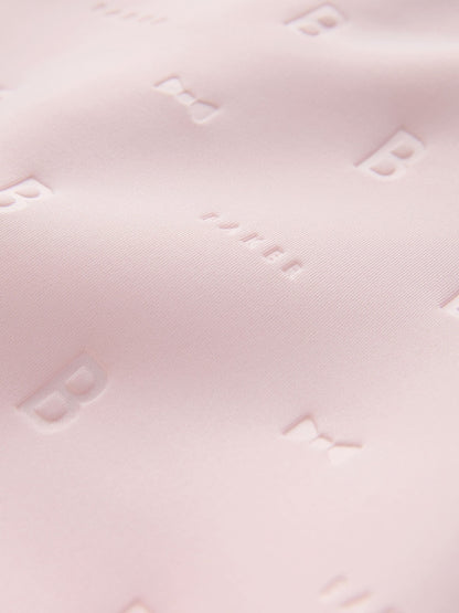Baker by Ted Baker Pink Mesh Hem A-Line Scuba Dress